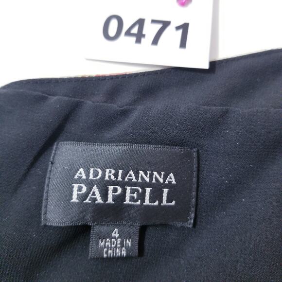 Adrianna Papell Printed SILK Halter Fit & Flare Dress - Picture 10 of 12